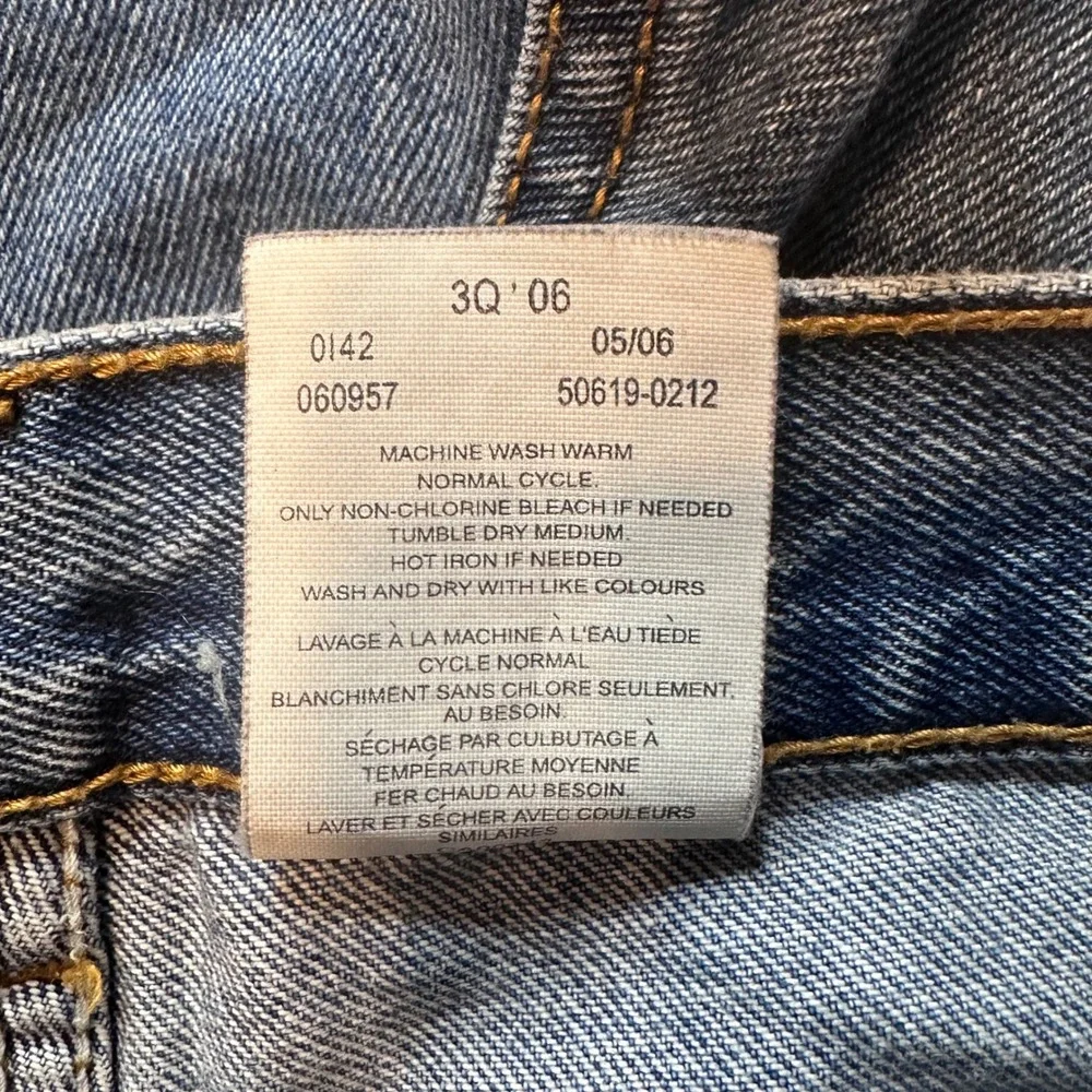 Vintage Levi's 506 Shorts Mens 38 Blue Orange Tab Denim Cut‎ Off Jorts 90s Y2K